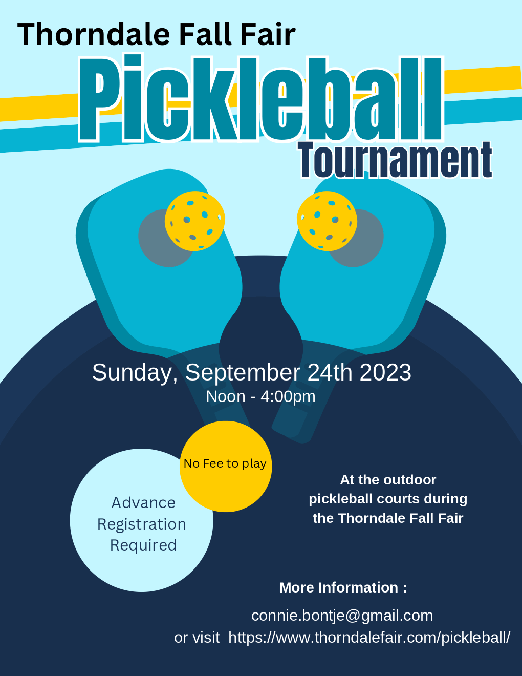 Pickleball Tournament – Thorndale Fair